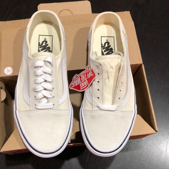 vans old skool mule white